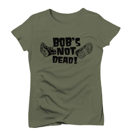 T-shirt femme kaki Bob's Not Dead